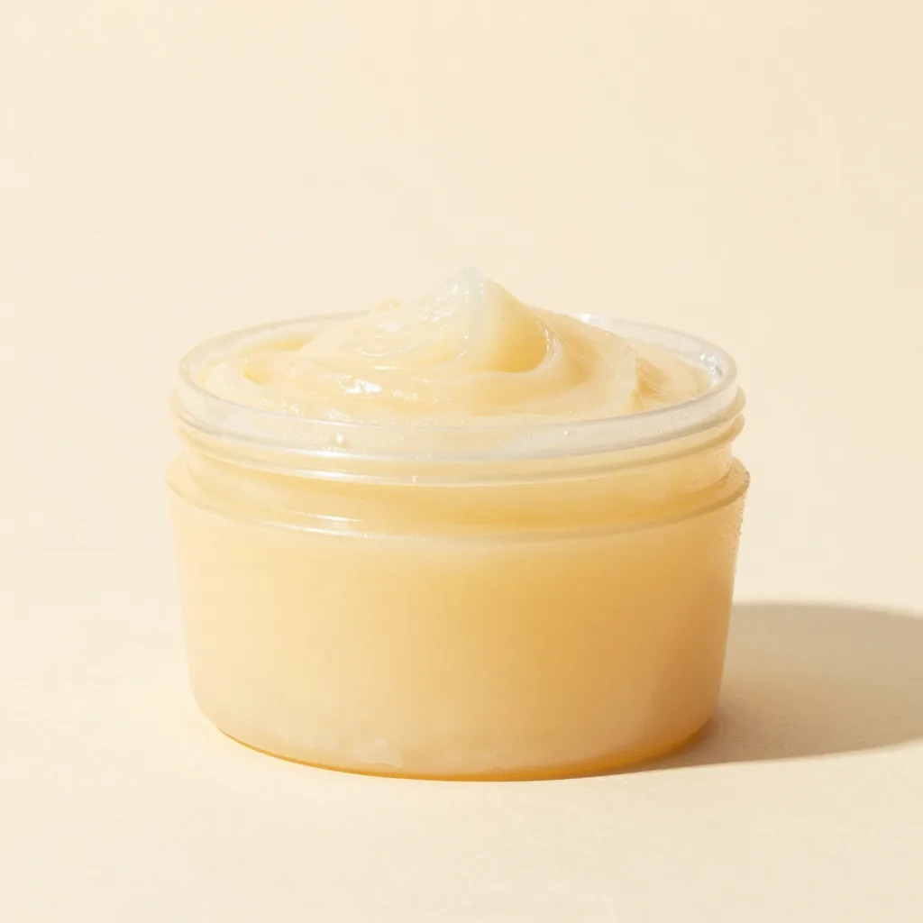 A tub of shea foot balm
