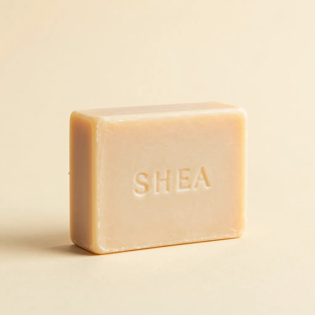 A block of shea soap